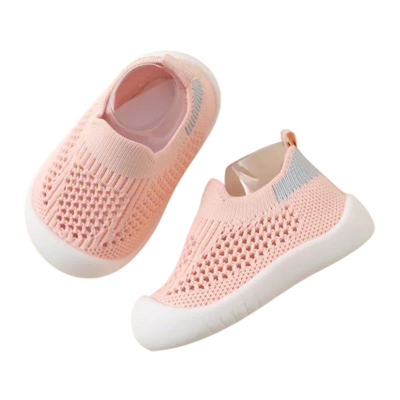 Tênis Meia Bebê Unissex Tênis Meia Bebê Unissex Loja do Bambino Rosa 0 a 6 meses (11.5cm)