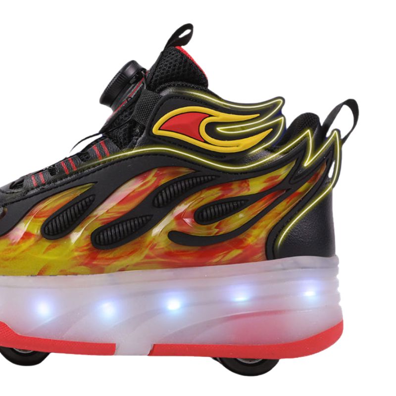 Tênis de Rodinha com Luz LED Infantil Fire Tênis de Rodinha com Luz LED Infantil Fire Loja do Bambino
