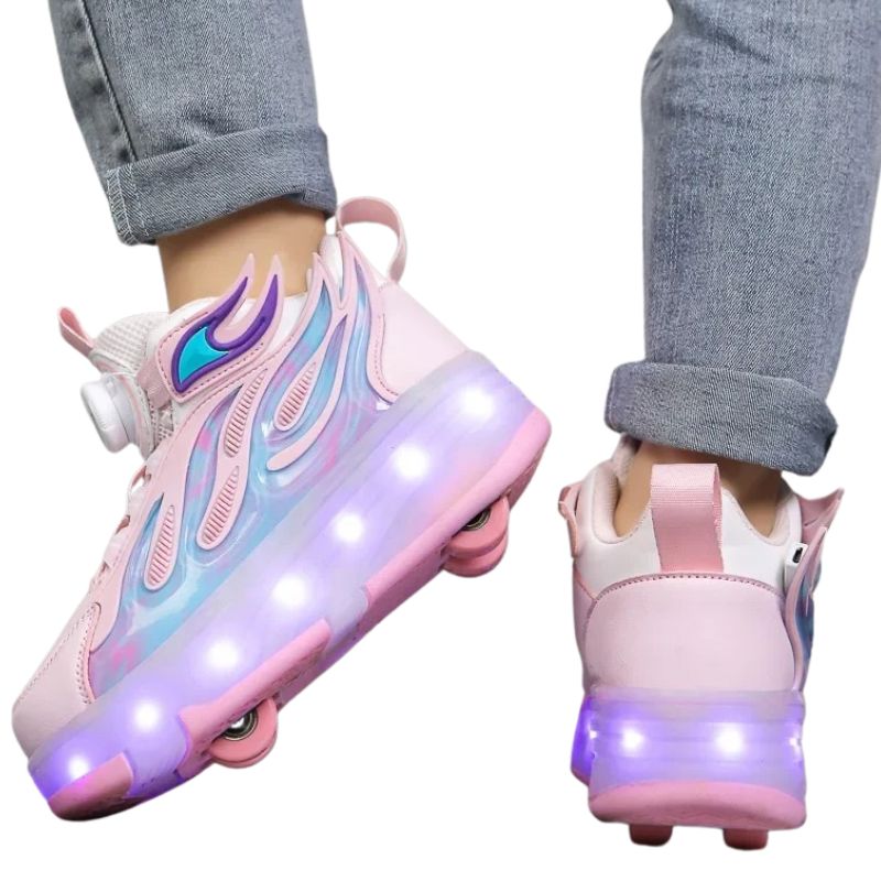 Tênis de Rodinha com Luz LED Infantil Fire Tênis de Rodinha com Luz LED Infantil Fire Loja do Bambino