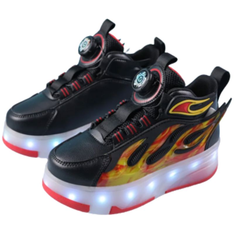 Tênis de Rodinha com Luz LED Infantil Fire Tênis de Rodinha com Luz LED Infantil Fire Loja do Bambino