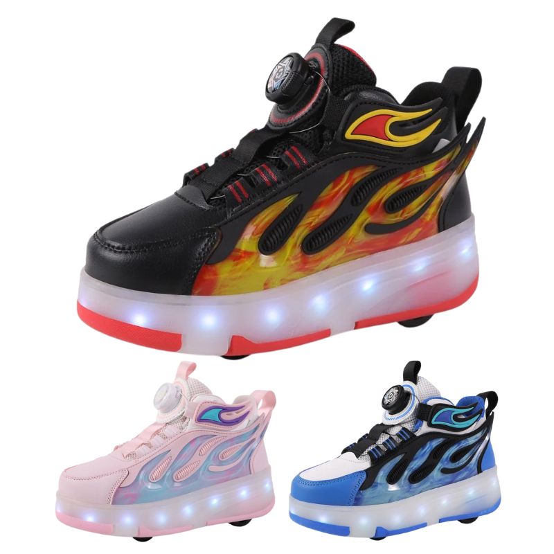 Tênis de Rodinha com Luz LED Infantil Fire Tênis de Rodinha com Luz LED Infantil Fire Loja do Bambino