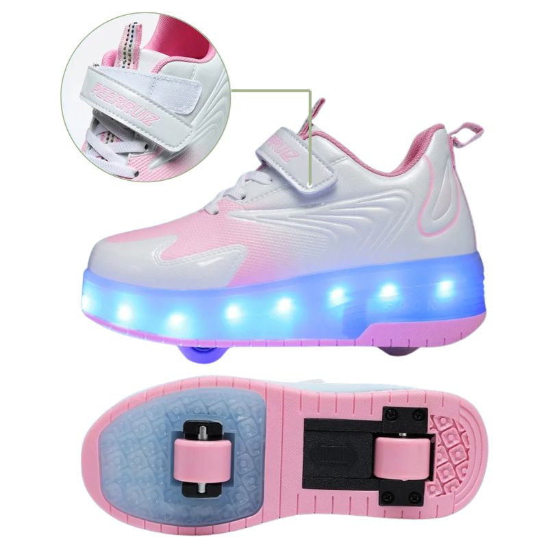 Tênis de Rodinha com Luz LED Infantil Peerruiz Tênis de Rodinha com Luz LED Infantil Peerruiz Loja do Bambino