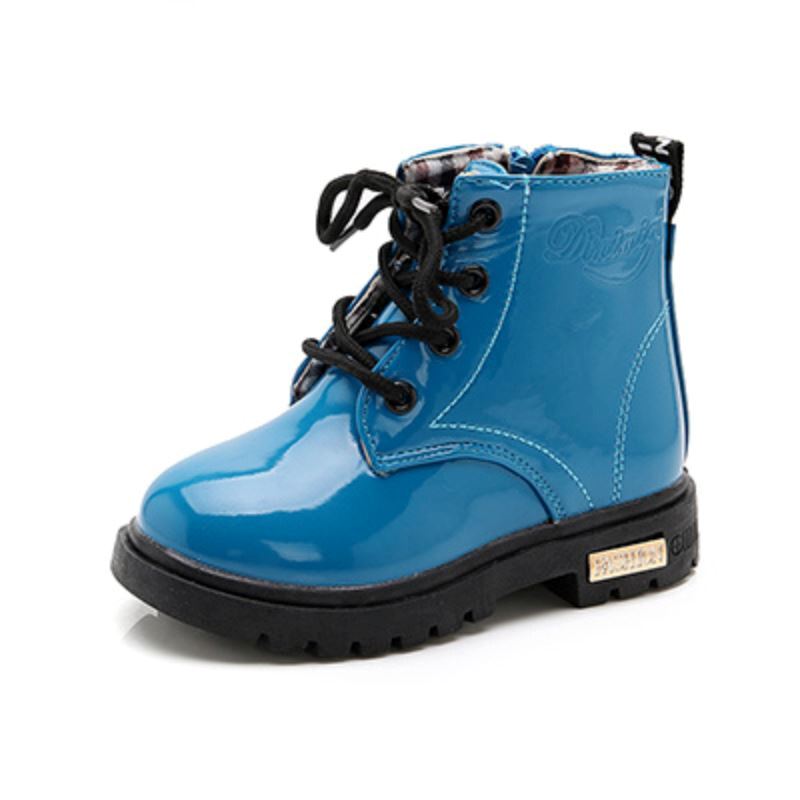 Bota de Couro Infantil Earth Bota Earth em Couro Infantil Bambino Loja do Bambino Azul 21 (13.5cm)
