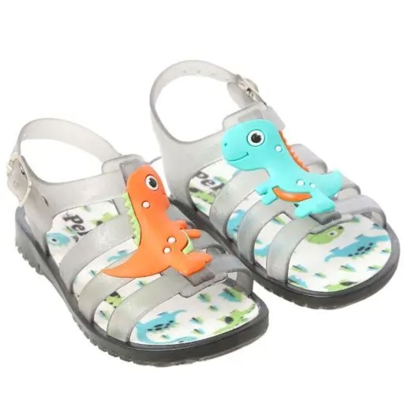 Sandália Dino Infantil Bambino Sandália Dino Infantil Bambino Loja do Bambino Cinza 15 (12.5cm)