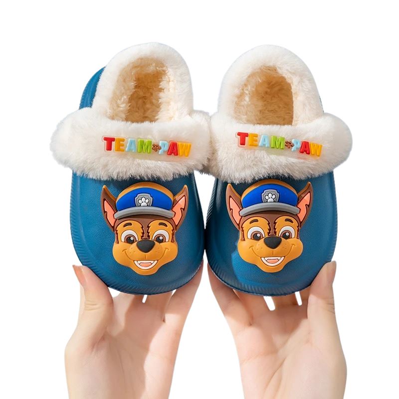 Chinelo de Pelúcia interna Patrulha Canina Chinelo de Pelúcia interna Patrulha Canina Loja do Bambino Azul Marinho 18-19 (12cm)