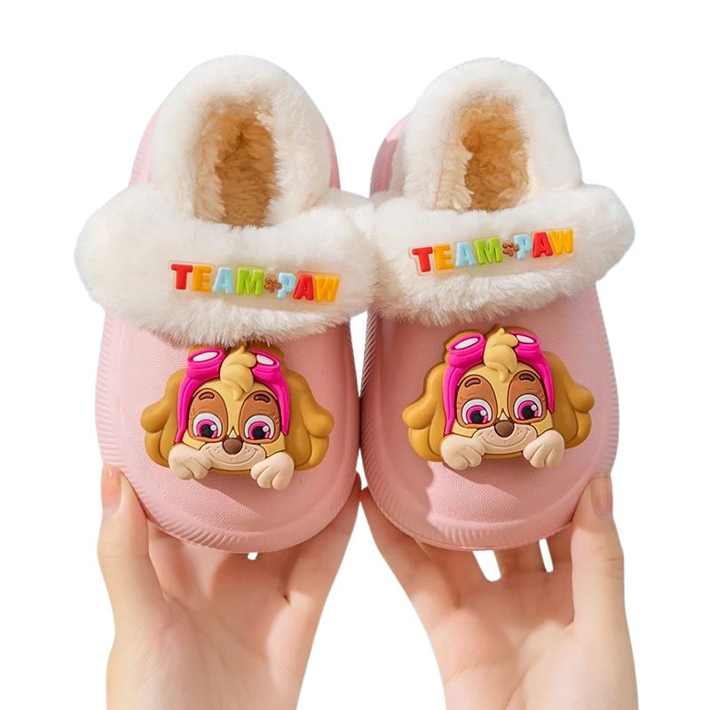 Chinelo de Pelúcia interna Patrulha Canina Chinelo de Pelúcia interna Patrulha Canina Loja do Bambino Rosa 18-19 (12cm)