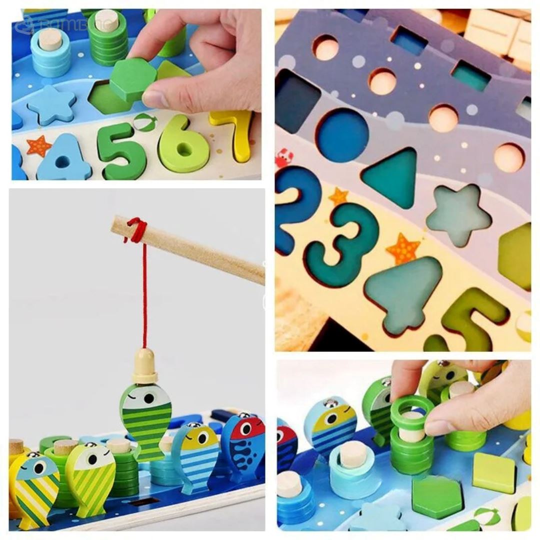 Brinquedo Montessori 4em1 Para Crianças Bambino Brinquedo Montessori 4em1 Para Crianças Bambino Loja do Bambino