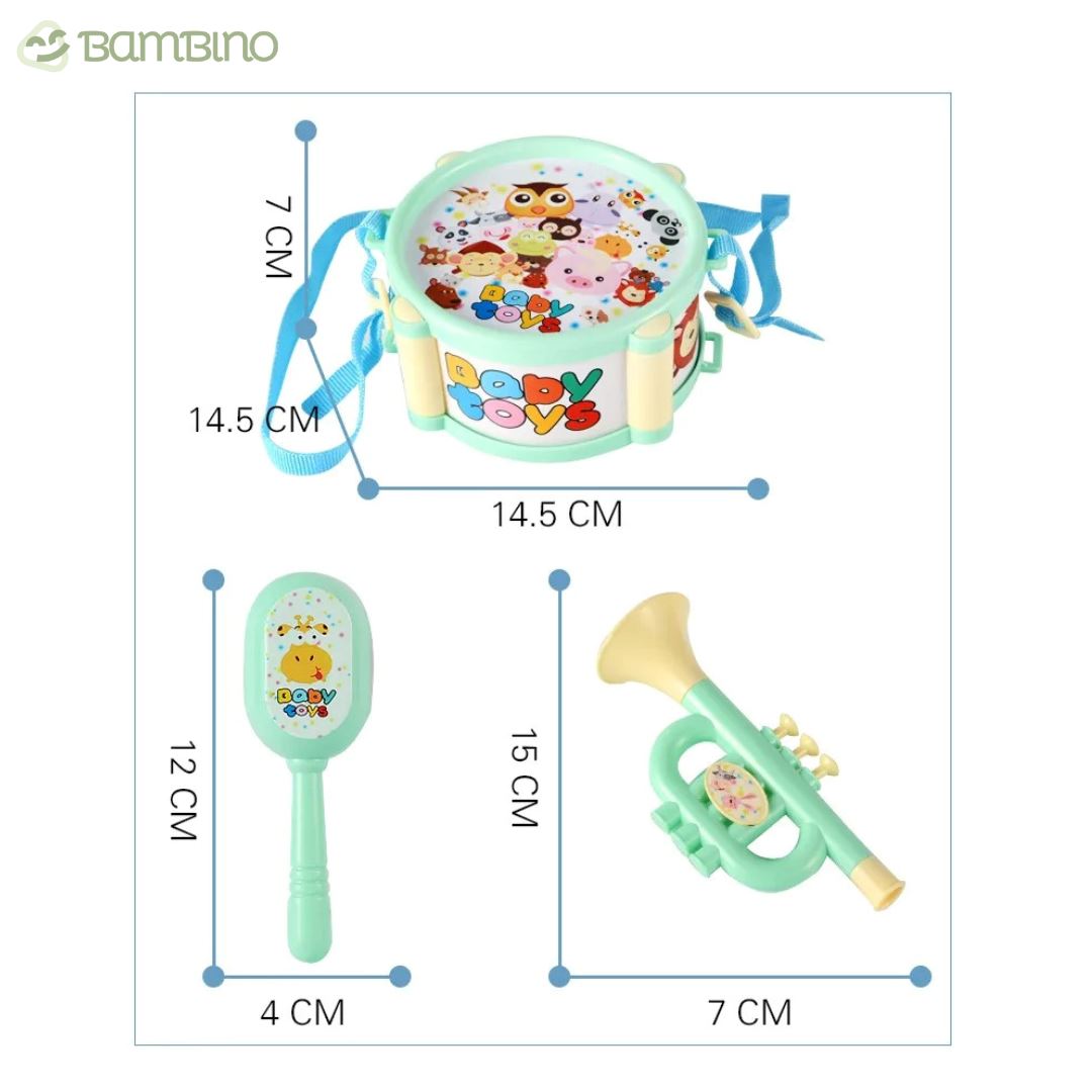 Conjunto de Percussão Infantil Conjunto de Percussão Infantil Loja do Bambino