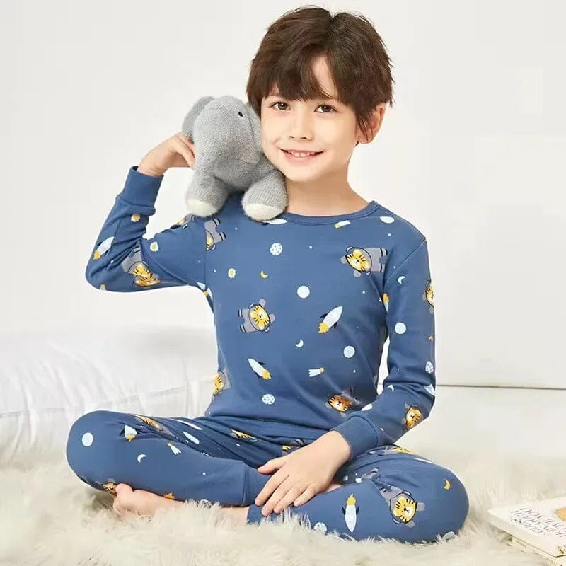 Pijama Infantil Manga Longa em Algodão Pijama Infantil Manga Longa em Algodão Loja do Bambino Modelo 10 90-100