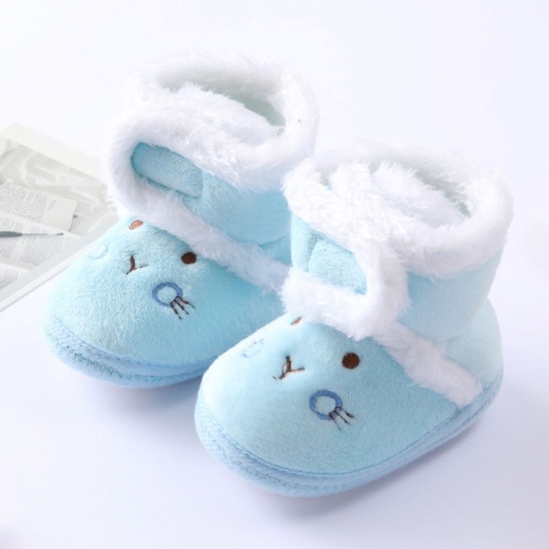 Botinha Inverno - Pantufinha Revestida de Lã Botinha Inverno - Pantufinha Revestida Lã Loja do Bambino Azul 0 - 6 meses