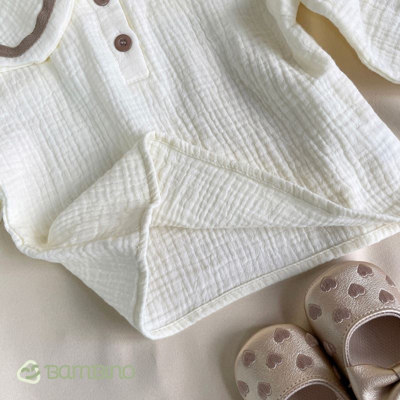 Conjunto de roupa de algodao puro para recem nascido Unissex Conjunto de roupa de algodao puro Loja do Bambino