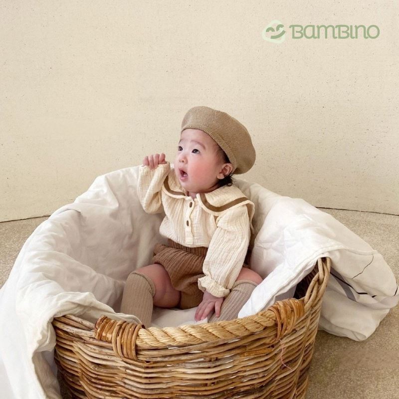 Conjunto de roupa de algodao puro para recem nascido Unissex Conjunto de roupa de algodao puro Loja do Bambino