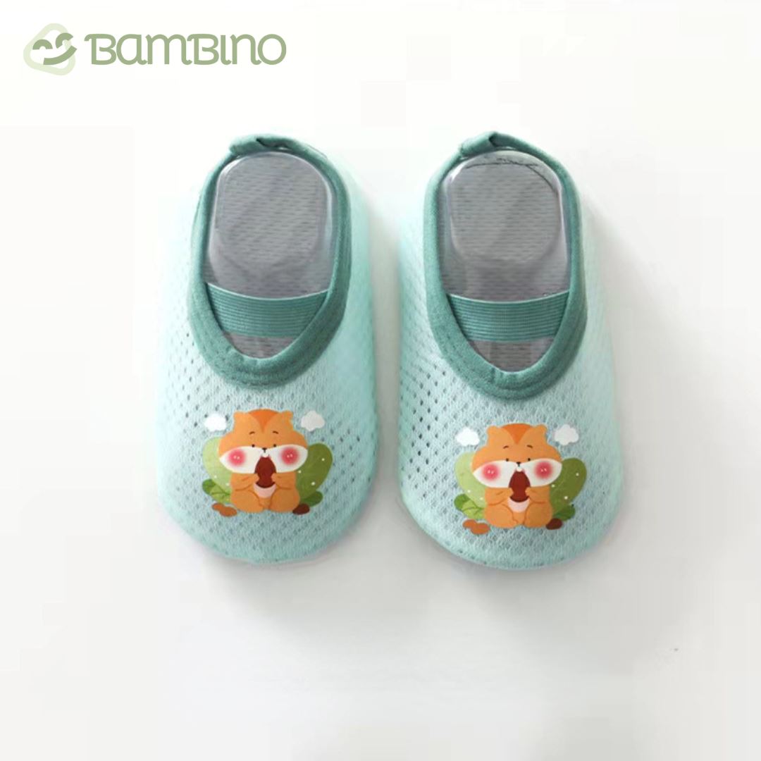 Sapatilha Zoo Recém Nascido Bambino Sapatilha Zoo Recém Nascido Bambino Loja do Bambino Esquilo 0 - 12 Meses