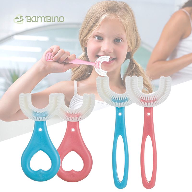Escova de Dente Infantil 360 Graus - Compre 1 e leve 2 Escova de Dente Infantil 360 Graus Loja do Bambino