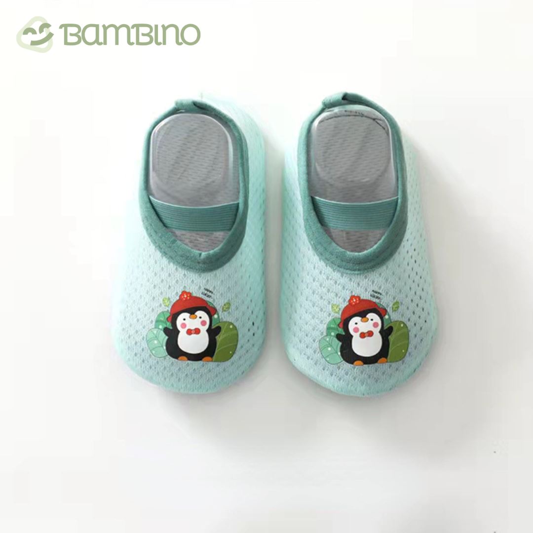 Sapatilha Zoo Recém Nascido Bambino Sapatilha Zoo Recém Nascido Bambino Loja do Bambino Pinguim 0 - 12 Meses