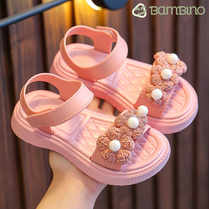 Sandália Pérola Infantil Bambino Sandália Pérola Infantil Bambino Loja do Bambino Rosa 24