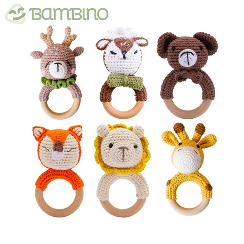 Chocalho Ternura Trabalhado Para Recém Nascidos Bambino Chocalho Ternura Para Recém Nascidos Bambino Loja do Bambino