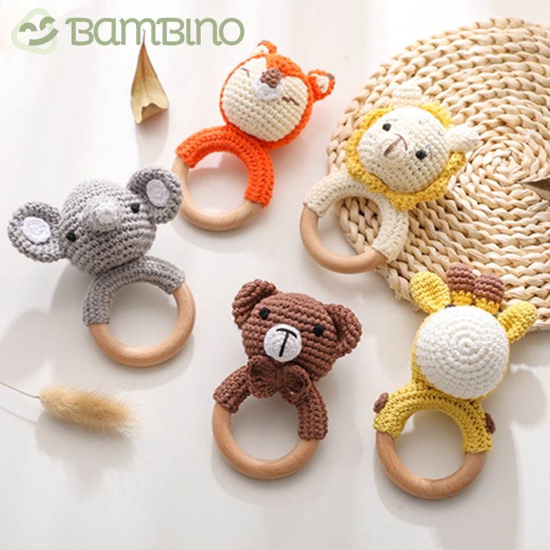 Chocalho Ternura Trabalhado Para Recém Nascidos Bambino Chocalho Ternura Para Recém Nascidos Bambino Loja do Bambino