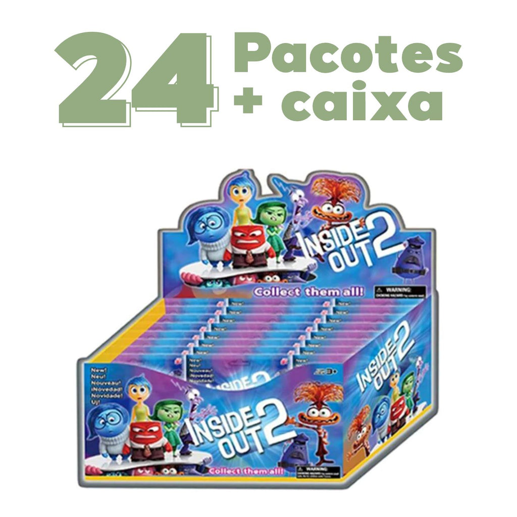 Coleção Bonecos Divertidamente com Figurinhas Coleção Bonecos Divertidamente com Figurinhas Loja do Bambino 24 unidades aleatórias 