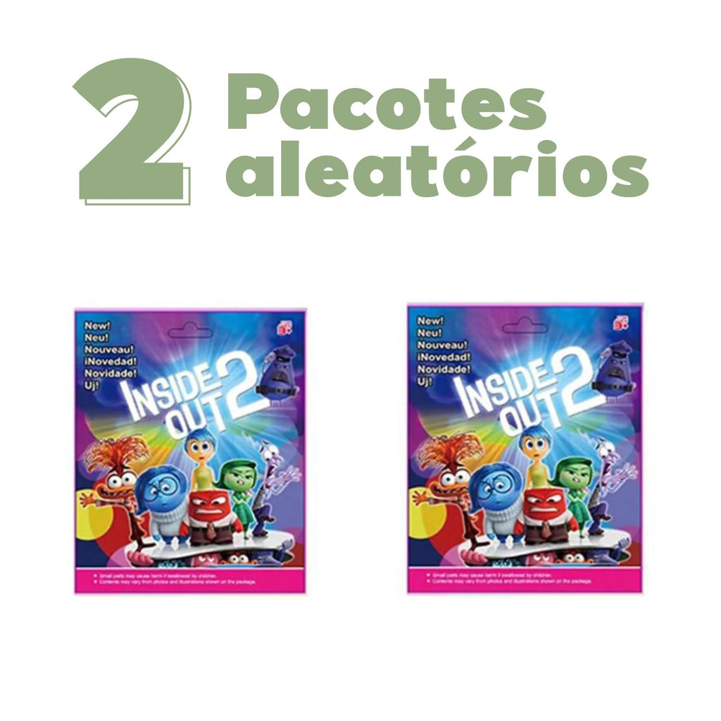 Coleção Bonecos Divertidamente com Figurinhas Coleção Bonecos Divertidamente com Figurinhas Loja do Bambino 2 unidades aleatórias 