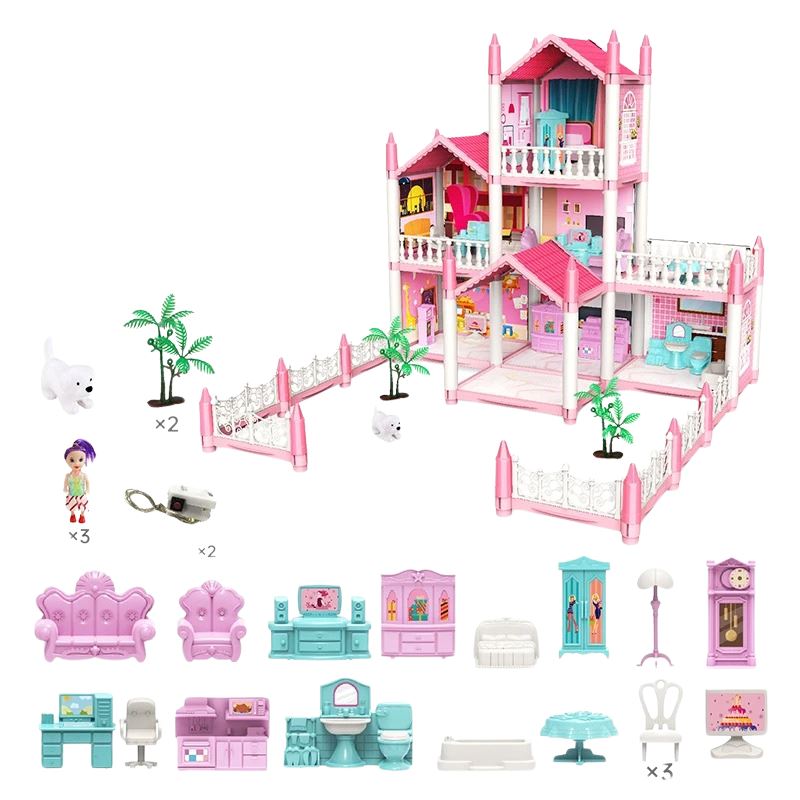 Casinha de Boneca Infantil Bambino Casinha de Boneca Infantil Bambino Loja do Bambino 7 cômodos 