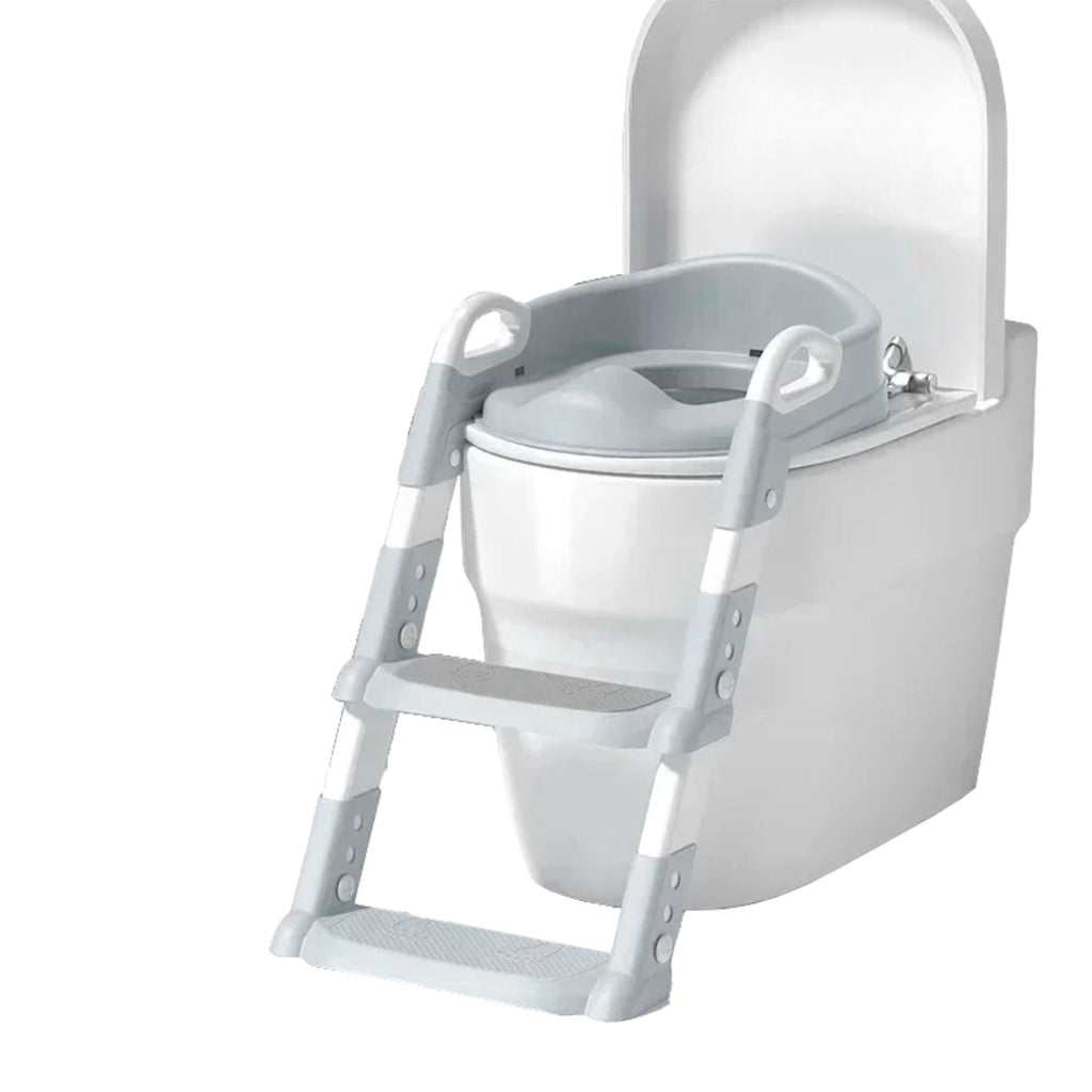 Adaptador de Troninho Infantil com Escada Adaptador de Troninho Infantil com Escada Loja do Bambino Cinza 