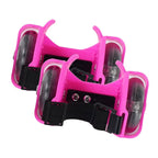 Adaptador de Rodinhas para Tênis com LED Infantil Adaptador de Rodinhas para Tênis com LED Infantil Loja do Bambino Rosa Ajustável 