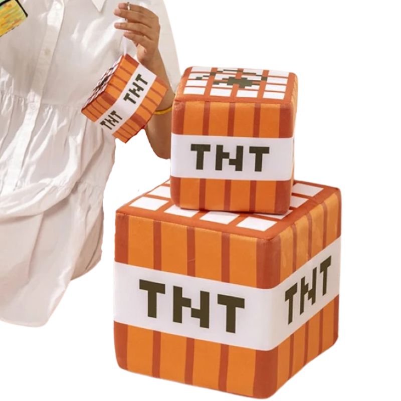 Almofada Cubo Minecraft TNT Almofada Cubo Minecraft TNT Loja do Bambino 
