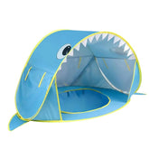 Barraca Com Piscina Proteção UV + Acessórios de Transporte de Praia Bambino Barraca Com Piscina de Praia Bambino Loja do Bambino Azul 