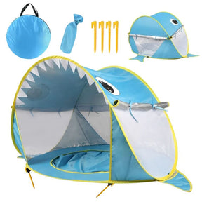 Barraca Com Piscina Proteção UV + Acessórios de Transporte de Praia Bambino Barraca Com Piscina de Praia Bambino Loja do Bambino 