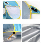 Barraca Com Piscina Proteção UV + Acessórios de Transporte de Praia Bambino Barraca Com Piscina de Praia Bambino Loja do Bambino 