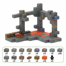Blocos Magnéticos de Montar Minecraft Blocos Magnéticos de Montar Minecraft Loja do Bambino Modelo 03 - 128 peças 2cm x 2cm 