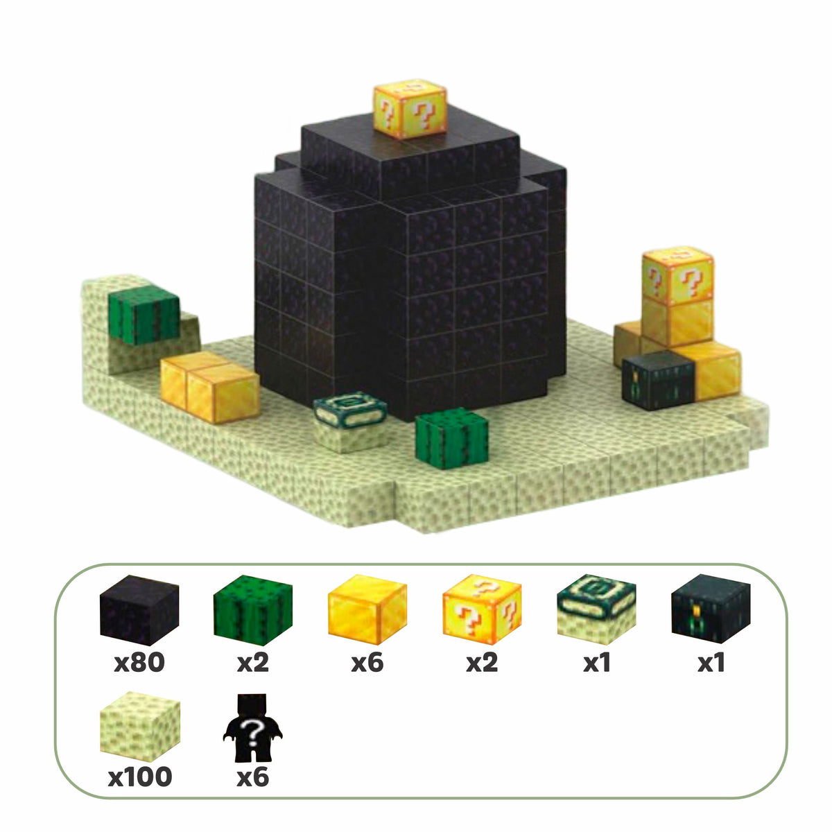 Blocos Magnéticos de Montar Minecraft Blocos Magnéticos de Montar Minecraft Loja do Bambino Modelo 07- 192 peças 2cm x 2cm 