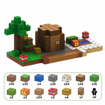 Blocos Magnéticos de Montar Minecraft Blocos Magnéticos de Montar Minecraft Loja do Bambino Modelo 06 - 192 peças 2cm x 2cm 
