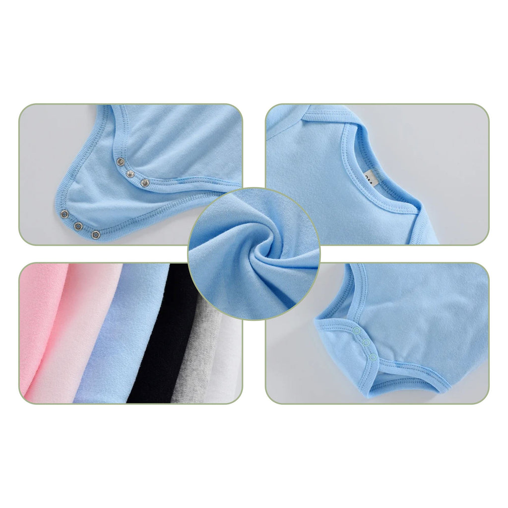 Body Infantil Manga Curta Unissex com Estampa Lisa - Conjunto com 3 Unidades Body Infantil Manga Curta Unissex com Estampa Lisa - Conjunto com 3 Unidades Loja do Bambino 