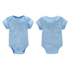 Body Infantil Manga Curta Unissex com Estampa Lisa - Conjunto com 3 Unidades Body Infantil Manga Curta Unissex com Estampa Lisa - Conjunto com 3 Unidades Loja do Bambino 