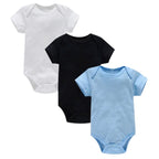 Body Infantil Manga Curta Unissex com Estampa Lisa - Conjunto com 3 Unidades Body Infantil Manga Curta Unissex com Estampa Lisa - Conjunto com 3 Unidades Loja do Bambino Conjunto 4 0 a 3 Meses 