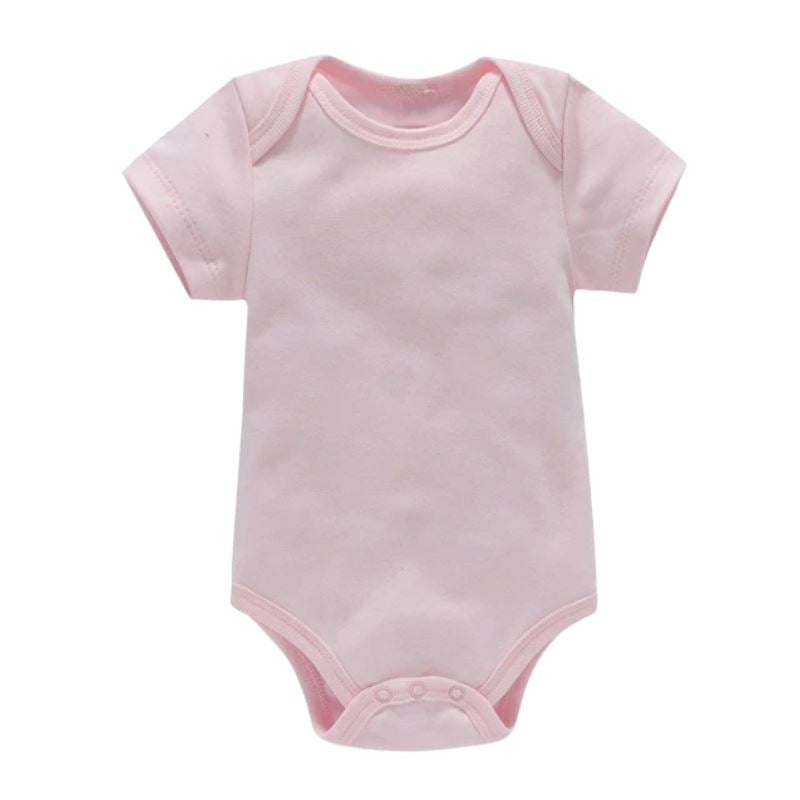 Body Infantil Manga Curta Unissex com Estampa Lisa - Conjunto com 3 Unidades Body Infantil Manga Curta Unissex com Estampa Lisa - Conjunto com 3 Unidades Loja do Bambino 