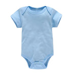 Body Infantil Manga Curta Unissex com Estampa Lisa - Conjunto com 3 Unidades Body Infantil Manga Curta Unissex com Estampa Lisa - Conjunto com 3 Unidades Loja do Bambino 