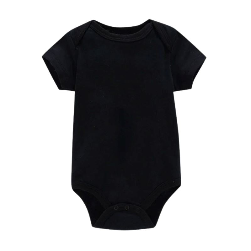 Body Infantil Manga Curta Unissex com Estampa Lisa - Conjunto com 3 Unidades Body Infantil Manga Curta Unissex com Estampa Lisa - Conjunto com 3 Unidades Loja do Bambino 