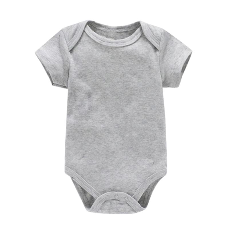 Body Infantil Manga Curta Unissex com Estampa Lisa - Conjunto com 3 Unidades Body Infantil Manga Curta Unissex com Estampa Lisa - Conjunto com 3 Unidades Loja do Bambino 