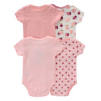 Body Infantil Manga Curta Unissex com Estampa e sem Estampa - Conjunto com 4 Unidades Body Infantil Manga Curta Unissex com Estampa e sem Estampa - Conjunto com 4 Unidades Loja do Bambino 