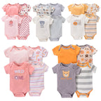 Body Infantil Manga Curta Unissex com Estampa e sem Estampa - Conjunto com 4 Unidades Body Infantil Manga Curta Unissex com Estampa e sem Estampa - Conjunto com 4 Unidades Loja do Bambino 