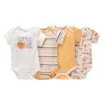 Body Infantil Manga Curta Unissex com Estampa e sem Estampa - Conjunto com 4 Unidades Body Infantil Manga Curta Unissex com Estampa e sem Estampa - Conjunto com 4 Unidades Loja do Bambino 