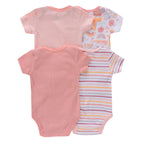 Body Infantil Manga Curta Unissex com Estampa e sem Estampa - Conjunto com 4 Unidades Body Infantil Manga Curta Unissex com Estampa e sem Estampa - Conjunto com 4 Unidades Loja do Bambino 