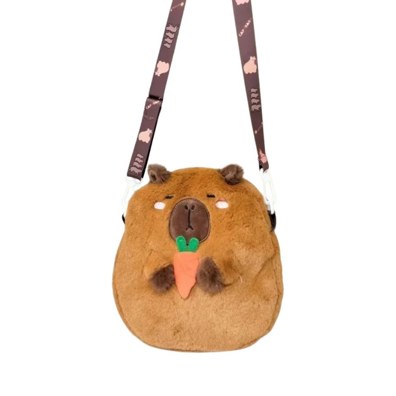 Bolsa Infantil Menina Capivara Bolsa Infantil Menina Capivara Loja do Bambino Modelo 02 21cm x 20cm 
