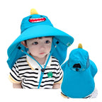 Boné Tapa-sol Infantil Bambino Boné Tapa-sol Infantil Bambino Loja do Bambino Azul Claro Tamanho Único 