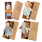 Boneca de Pano Artesanal Brinquedo Infantil Boneca de Pano Loja do Bambino Combo Especial 01 28x6x12cm 