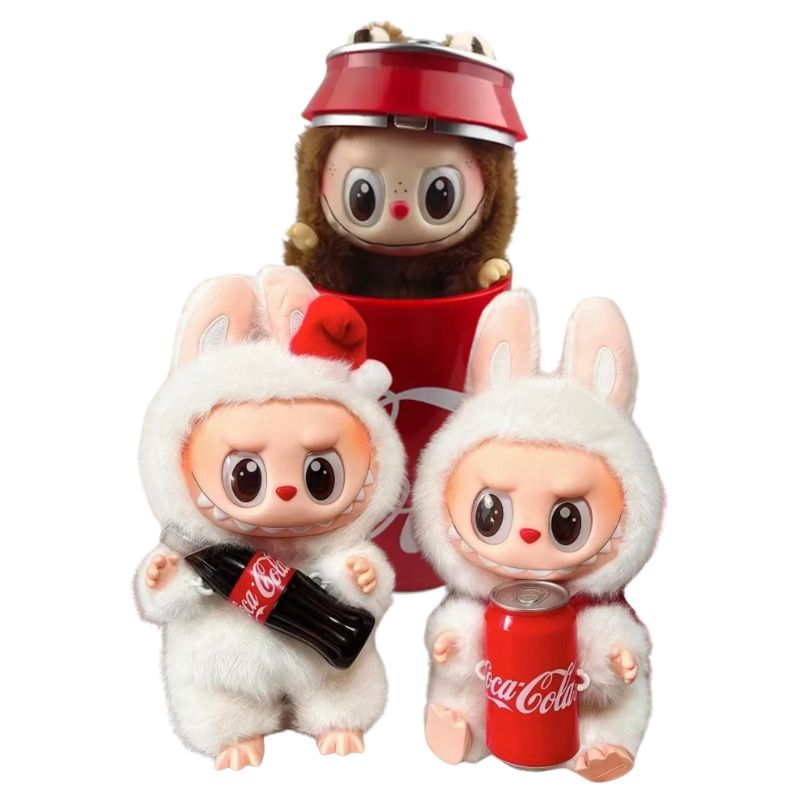 Boneco Labubu Coca Cola Exclusivo Boneco Labubu Coca Cola Exclusivo Loja do Bambino Combo Exclusivo 17cm 