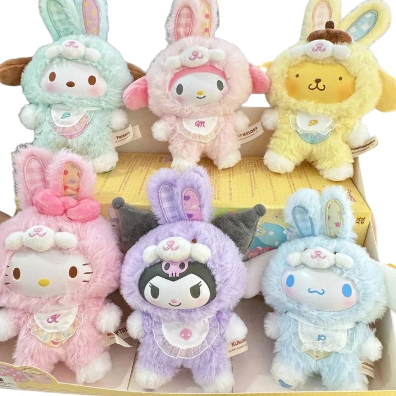 Boneco Labubu Hello Kitty Colecionável Boneco Labubu Hello Kitty Colecionável Loja do Bambino 